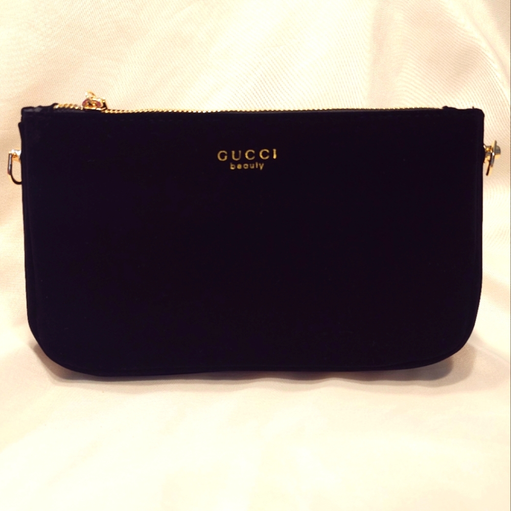 NEW GWP Gucci Black Velvet Pouch